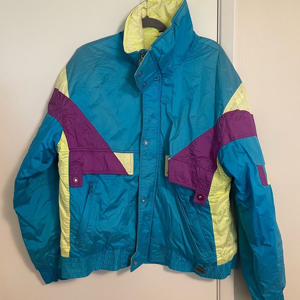 White Stag Retro Ski Jacket Men’s Large Bright Blue